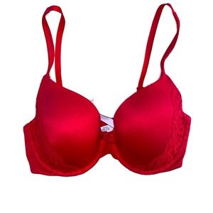 Victoria's Secret body by Victoria Red bra with lace size 32DD